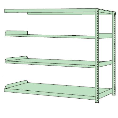 サカエ RKラック 4段タイプ 1500×450×1500mm グリーン RKN-5454R (2230658)