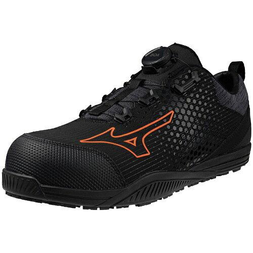 MIZUNO ミズノ ミズノ プロテクティブスニーカー オールマイティ TD[[R2]]51L BOA 黒いことXオレンジ色 29.0 (F1GA240209290 7217)