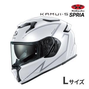 OGK KABUTO(オージーケーカブト) KAMUI 5 SPRIA : パールホワイトシルバー : Lサイズ(59-60)