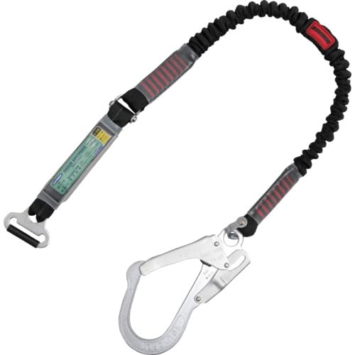 藤井電工 TSUYORON 胴三尺帯型墜ちる取り締まり用物の具用副幽客yd(伸縮手合い)ノビロン(BK)緩衝器+繋ぎ合わせる環FL-51・引っ掛かりFS-93-1 D環打ちきりなし (TBLATNVS5931BKNJANBP 4062)
