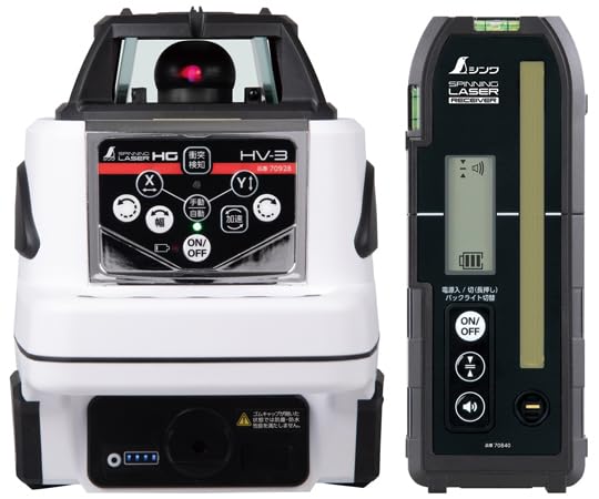 シンワ測定 シンワ スピニングレーザーHG HV-3赤いこと 70848