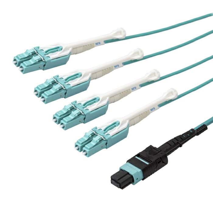 STARTECH.COM グラスファイバー有線テレビ/3m/OM3判定基準/50/125/MTP/マイコン - 4x LC/マイコン(MPO8LCPL3M)
