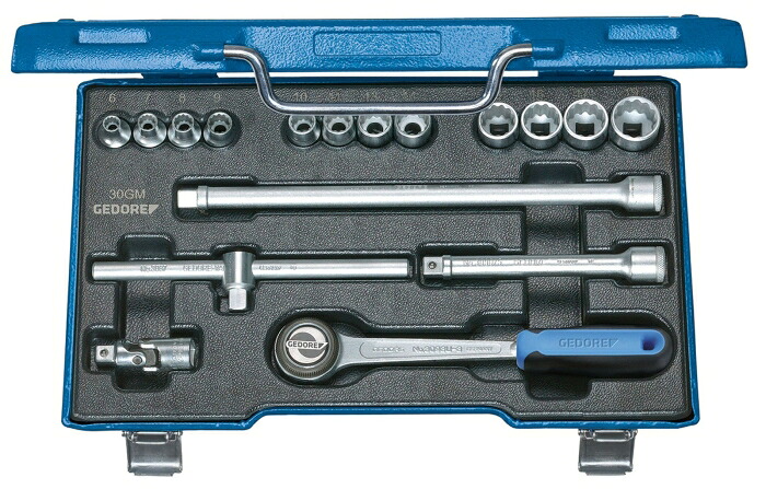 Gedore GEDORE 【売切廃番】 ソケットセット 3/8 D30GMU‐3 (6240200 2329)｜ECJOY！プレミアム店