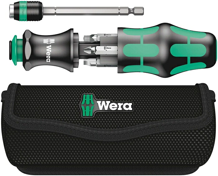 Wera Werkzeuge 051025 Kパウダーコンパクト26 １番ウッドビット書き割り 合切袋入 051025