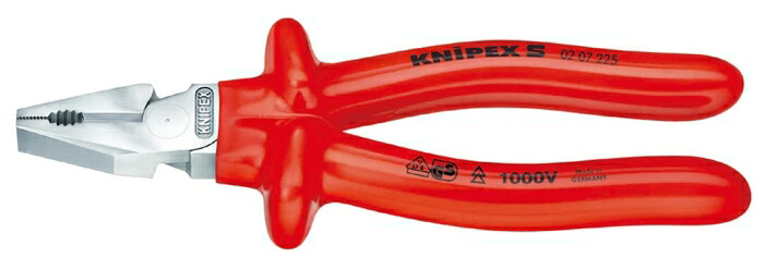クニペックス KNIPEX 0207-225 * 豪然たる不成立プライヤー 1000V