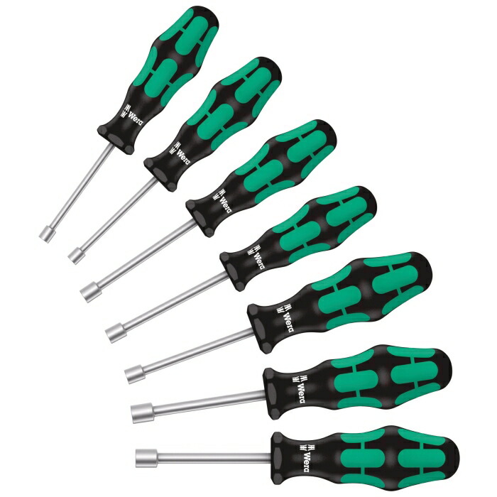 Wera Werkzeuge 029510 7本組六角１番ウッド書き割り(5.5-13粍)