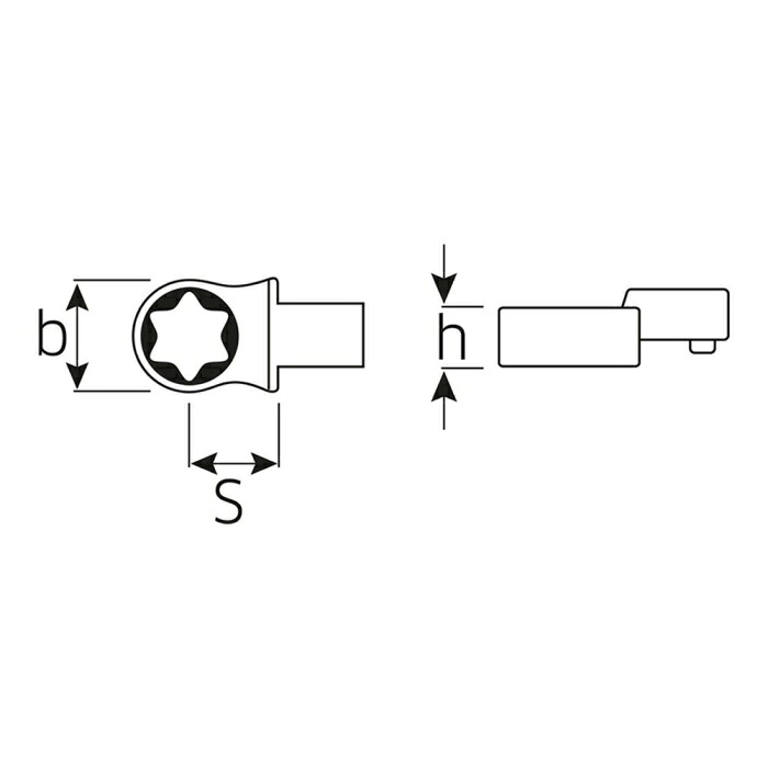 STAHLWILLE(スタビレー) 732TX/10-E10 トルクレンチ差替頭顱   (58291010)