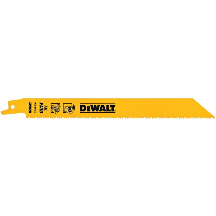 ポップリベット・ファスナー DEWALT レシプロソーブレード・セーバーソーブレード・レシプロソー替刃・セーバーソー替刃 セーバーソーブレード10/14山x200粍(100枚) (DWAR850B100JP 4193)