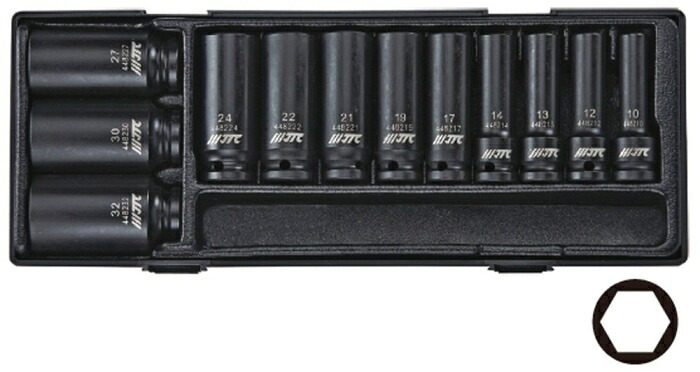 JTC Auto Tools JTC 12.7粍 12PCS ディープインパクトソケットセット (JTCK4121 3654)
