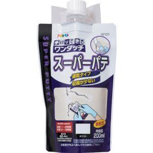 アサヒペン ワンタッチスーパーパテ200MLW101白いこと【入数:20】