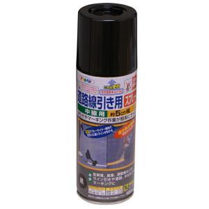 アサヒペン 通り路分割線用SP中線用400ML黒【入数:6】