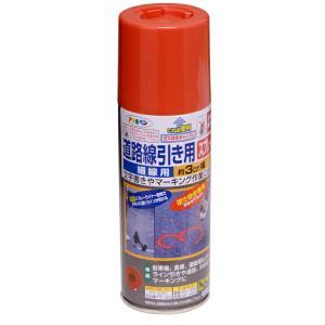 アサヒペン 通り路分割線用SP細線用400ML赤【入数:6】