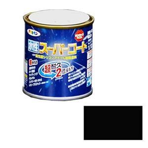 アサヒペン 水溶性百貨店厚地の外套1/12Lツヤ消し黒【入数:12】