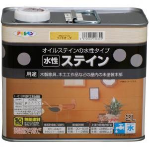アサヒペン 水溶性ステはたご屋2Lともし火オーク材【入数:4】