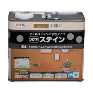 アサヒペン 水溶性ステはたご屋2L靉靆たるオーク材【入数:4】