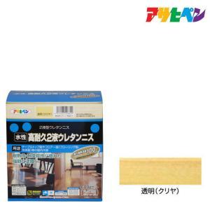 アサヒペン 水性2液ウレタンニス600Gセット透明(クリヤ)【入数:6】｜ECJOY！プレミアム店