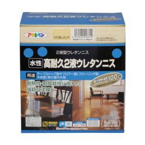 アサヒペン 水性2液ウレタンニス600Gセットツヤ消しクリヤ【入数:6】｜ECJOY！プレミアム店