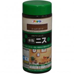 アサヒペン 水溶性ニス300MLゴールデンオーク材【入数:6】