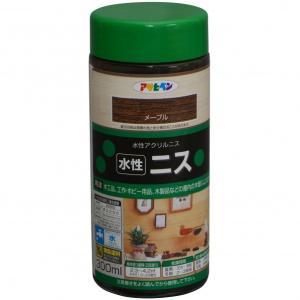 アサヒペン 水溶性ニス300MLメープル【入数:6】