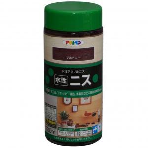 アサヒペン 水溶性ニス300MLマホガニー【入数:6】