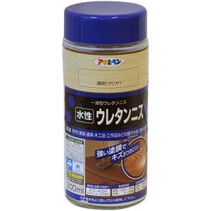 アサヒペン 水溶性ウレタンニス300ML澄み切った(せつ然たる)【入数:6】