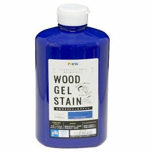 アサヒペン 水溶性WOODジェルステイン700MLインディゴブルー【入数:20】