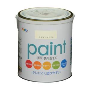 アサヒペン 水溶性多役立つことEX1.6Lミルキー白いこと【入数:6】
