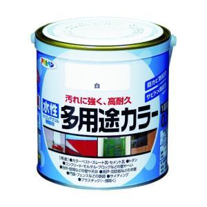 アサヒペン 水溶性多役立つこと色つや0.7L白【入数:6】