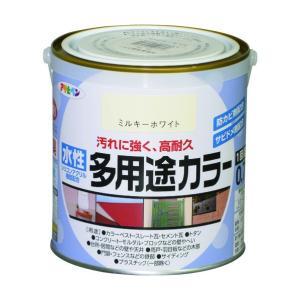 アサヒペン 水溶性多役立つこと色つや0.7Lミルキー白いこと【入数:6】