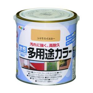 アサヒペン 水溶性多役立つこと色合い0.7Lシトラスイエロー【入数:6】
