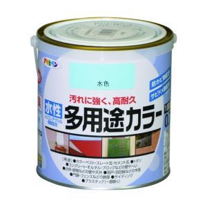 アサヒペン 水溶性多役立つこと色つや0.7L水色【入数:6】