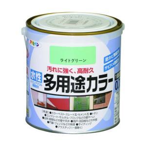 アサヒペン 水溶性多役立つこと色つや0.7Lライトグリーン【入数:6】