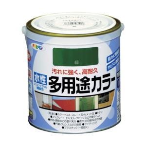 アサヒペン 水溶性多役立つこと色つや0.7L緑【入数:6】