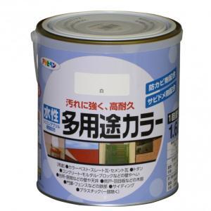 アサヒペン 水性多用途カラー1.6L白【入数:6】｜ECJOY！プレミアム店
