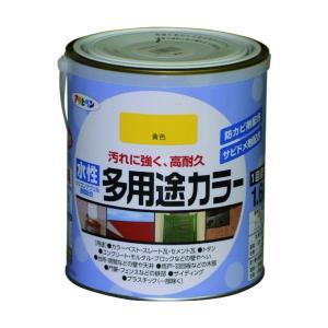 アサヒペン 水性多用途カラー1.6L黄色【入数:6】｜ECJOY！プレミアム店