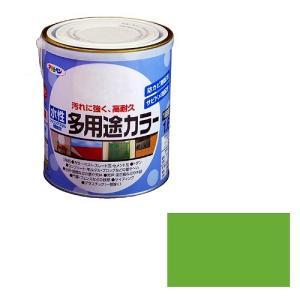 アサヒペン 水性多用途カラー1.6L若草色【入数:6】｜ECJOY！プレミアム店