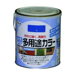 アサヒペン 水性多用途カラー1.6L青【入数:6】|ECJOY!プレミアム店