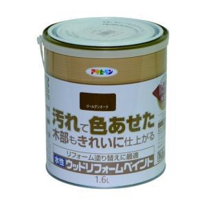 アサヒペン 水溶性ウッドリフォームペイント1.6Lゴールデンオーク材【入数:6】