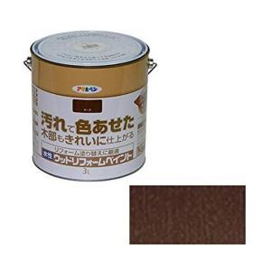 アサヒペン 水溶性ウッドリフォームペイント3Lチーク【入数:4】