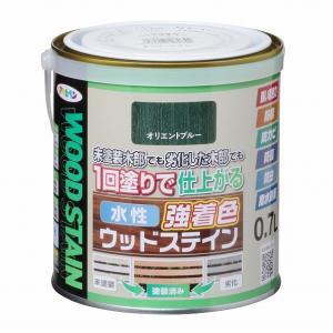 アサヒペン 水溶性強染め付けるウッドステイン0.7L東洋青碧【入数:6】