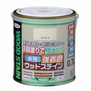 アサヒペン 水溶性強染め付けるウッドステイン0.7L白いこと【入数:6】