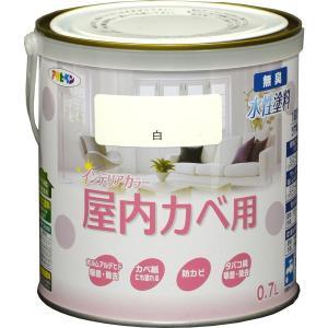 アサヒペン NEW水溶性室内装飾色合い屋内カベ0.7L白【入数:6】