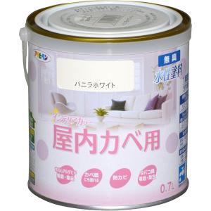 アサヒペン NEW水溶性室内装飾色合い屋内カベ0.7Lヴァニラ白いこと【入数:6】