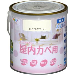 アサヒペン NEW水溶性室内装飾色合い屋内カベ0.7L白いこと緑であること【入数:6】
