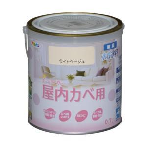 アサヒペン NEW水溶性室内装飾色合い屋内カベ0.7Lともし火ベージュ【入数:6】