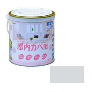 アサヒペン NEW水溶性室内装飾色合い屋内カベ0.7Lミストグレー【入数:6】