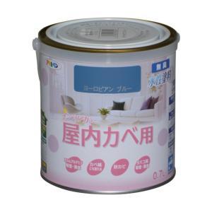 アサヒペン NEW水溶性室内装飾色合い屋内カベ0.7Lヨーロピアン青碧【入数:6】