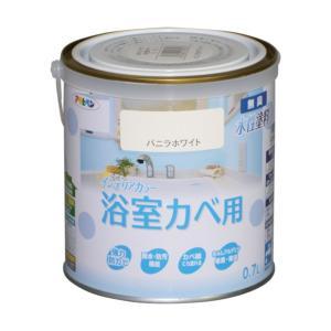 アサヒペン NEW水溶性室内装飾色つや風呂場カベ0.7Lヴァニラ白いこと【入数:6】