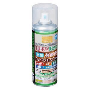 アサヒペン 水溶性強染めつけるウッドステインスプレー300ML点火装置オーク材【入数:6】