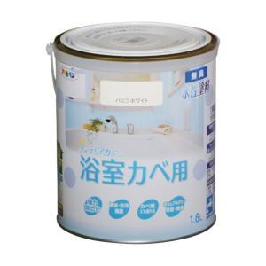 アサヒペン NEW水性インテリアカラー浴室カベ1.6Lバニラホワイト【入数:6】｜ECJOY！プレミアム店